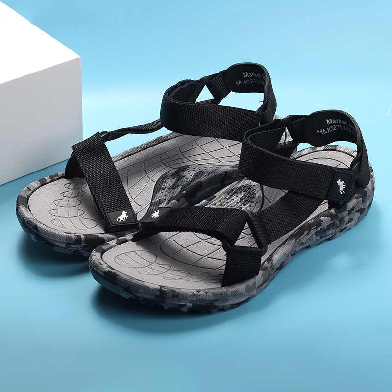 Dép sandal nam Market Marker đế cao su nhẹ, êm chân, chống trơn trượt MM01