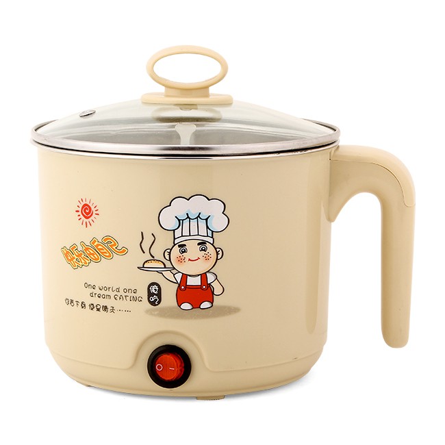 Ca Nấu Mì , Ăn Lẩu , Đun Nước Siêu Tốc 2 Lớp 18 cm - Hàng Loại 1 - Hàng Chính Hãng ( Họa Tiết , màu sắc được giao ngẫu nhiên)