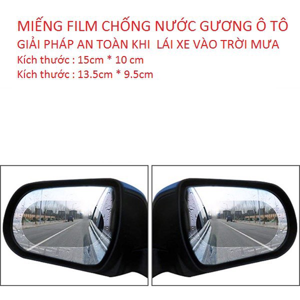 Cặp film chống nước mưa gương chiếu hậu - OVAL