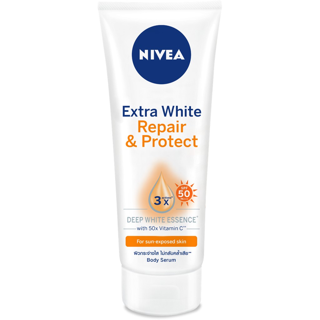 Combo Tinh Chất Dưỡng Thể Dưỡng Trắng NIVEA Ban Ngày Giúp Phục Hồi &amp; Chống Nắng SPF50 (180ml) - 88314 &amp; Tinh Chất Chống Nắng NIVEA Dưỡng Trắng &amp; Kiểm Soát Dầu SPF50+ PA+++ (30ml) - 86060 TẶNG DÙ THỜI TRANG CAO CẤP NIVEA