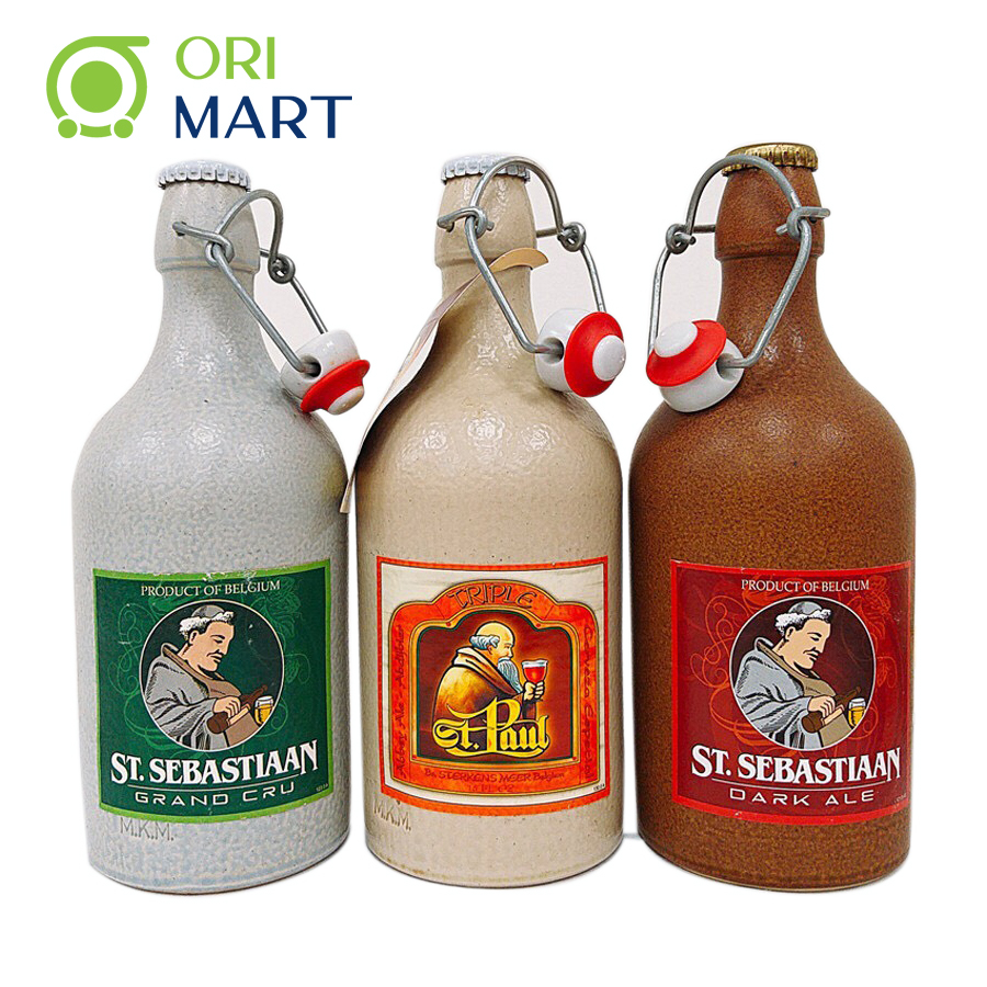 Combo 3 Chai Bia Sứ Thầy Tu Brouwerij Sterkens Nhập Khẩu Từ Bỉ 550ml ORIMART