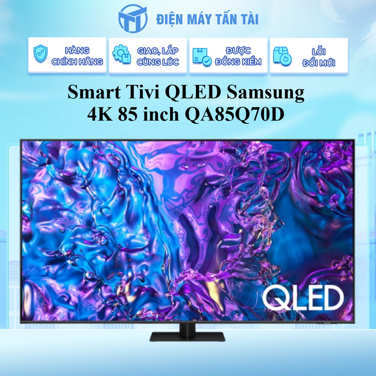 QA85Q70DA - Smart Tivi QLED Samsung 4K 85 inch QA85Q70D - Hàng Chính Hãng - Chỉ Giao Hồ Chí Minh