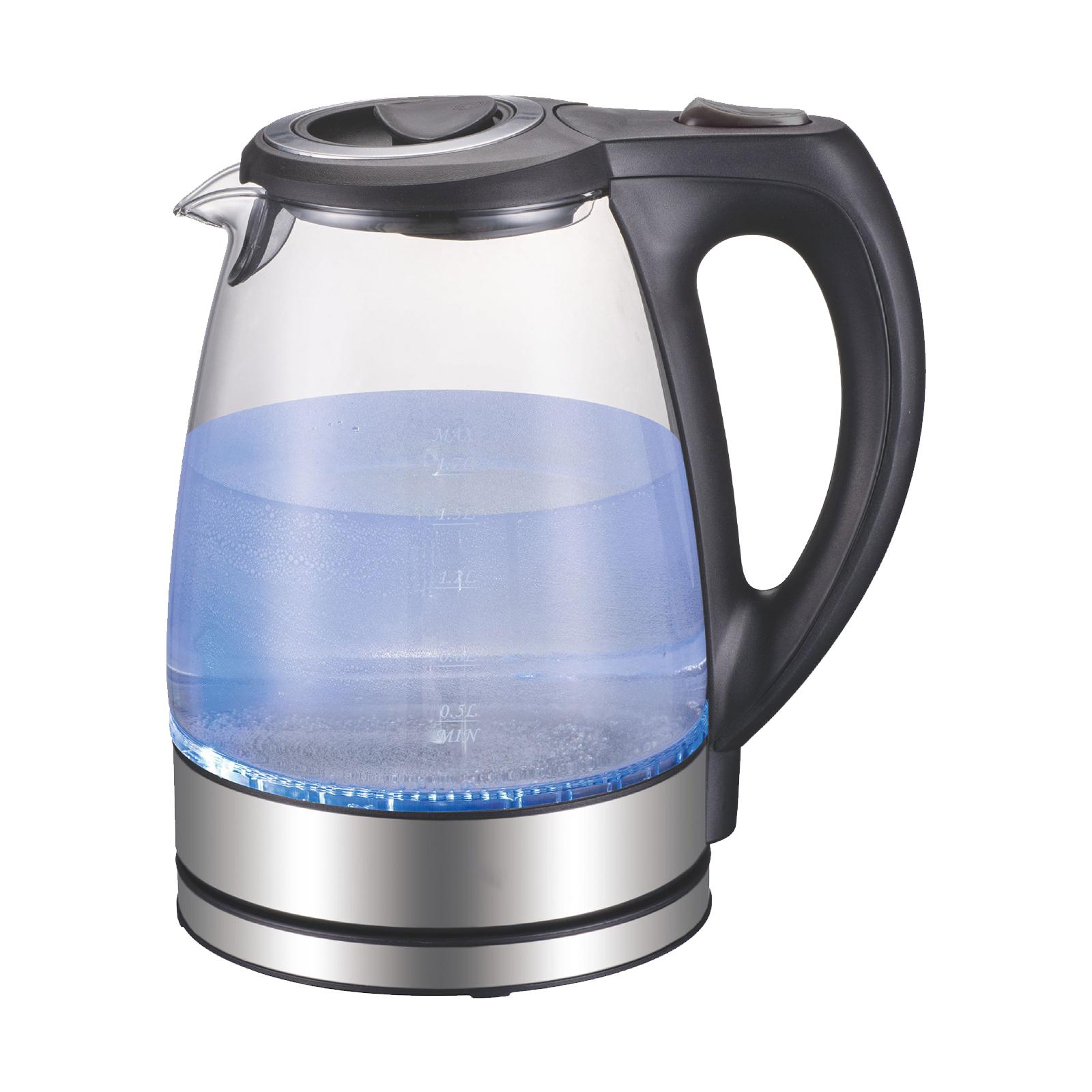 1.7L Electric Kettle 240V 2200W Glass Hot Water Kettle Fast Heating Electric Tea Kettle Water Boiler & Heater