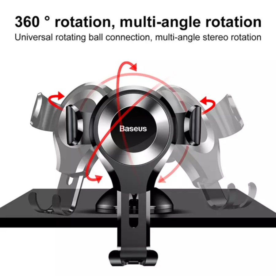 Bộ đế giữ điện thoại dùng trong xe hơi Baseus Osculum Type Gravity Car Mount LV374