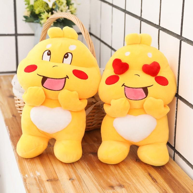 GẤU BÔNG KHỦNG LONG LAI ONG MẮT TIM LỒI