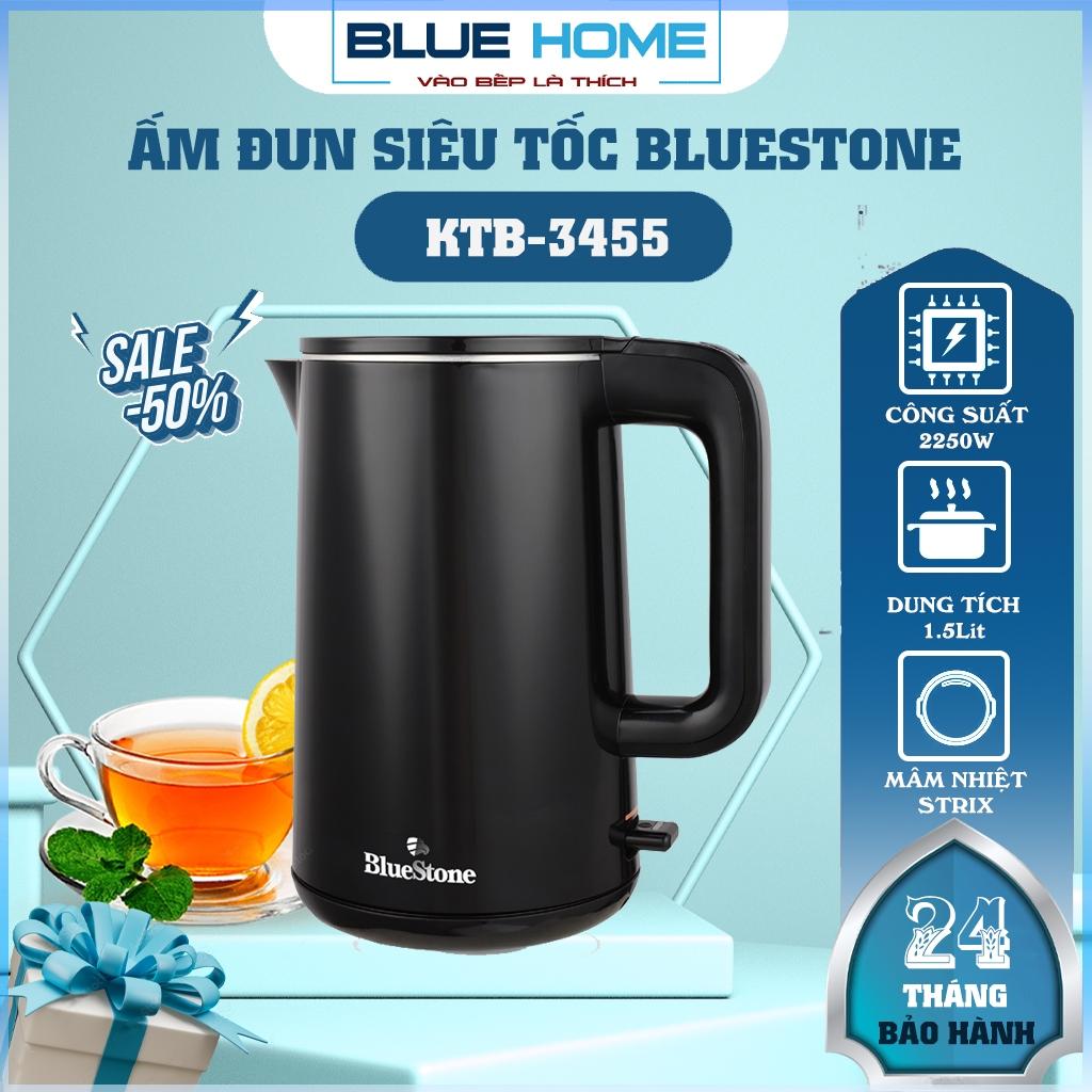 Ấm Đun Siêu Tốc BlueStone KTB-3455, 2200w - 1.5Lit, Hàng Chính Hãng
