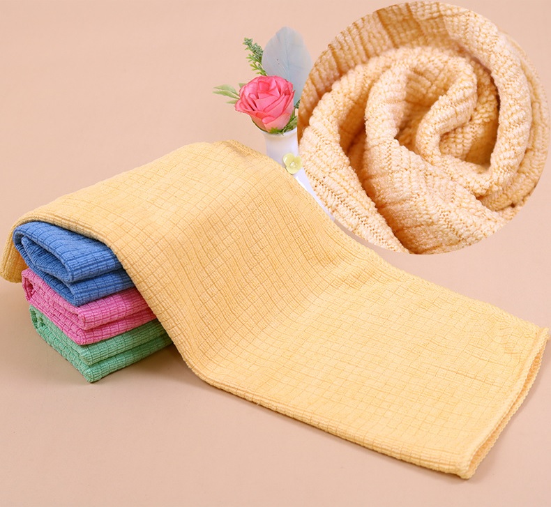 Combo 4 Khăn lau xe đa năng Hàn Quốc 100% Microfiber KT 30x40cm chuyên dụng lau kính và nội thất, thấm hút tốt không bụi vải