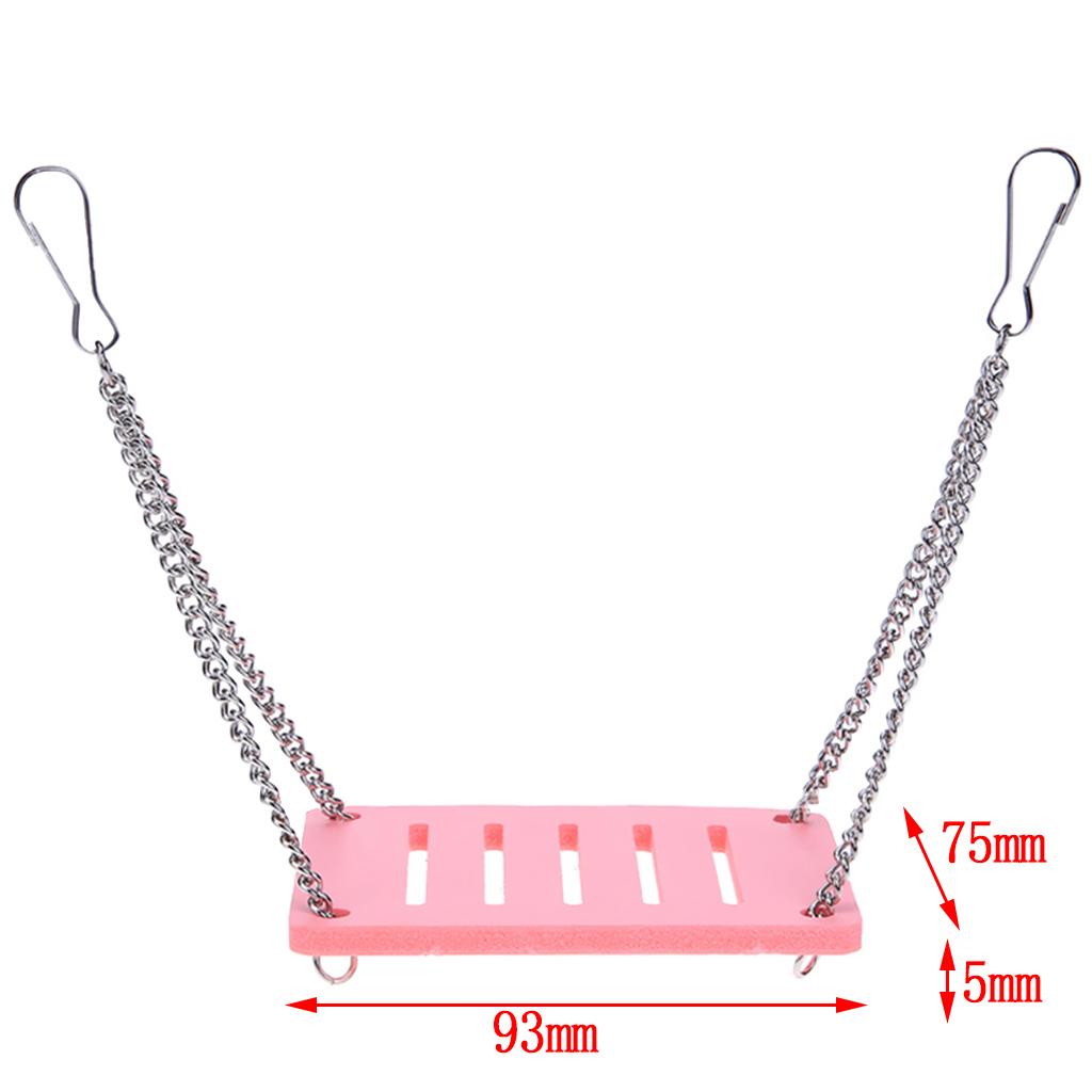 Pet Wood Molar Toy - Chain Swing Hamster Squirrel Wood Hanging Cage