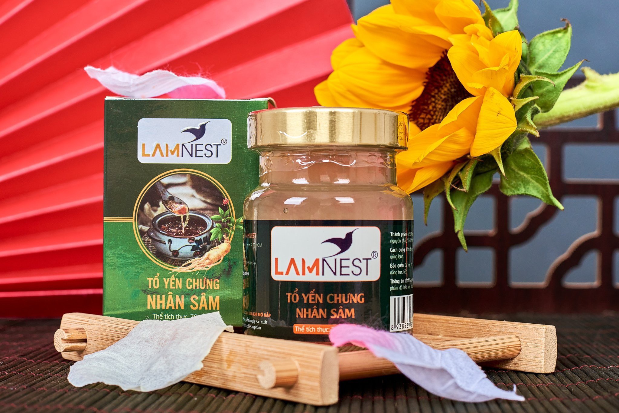 Combo 3 hủ yến chưng NHÂN SÂM 28% yến ĐẬM ĐẶC bổ dưỡng - Lamnest