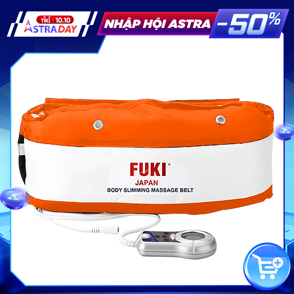 Máy massage bụng FUKI FK90 Vải Dù Siêu Bền dòng cao cấp (màu cam)