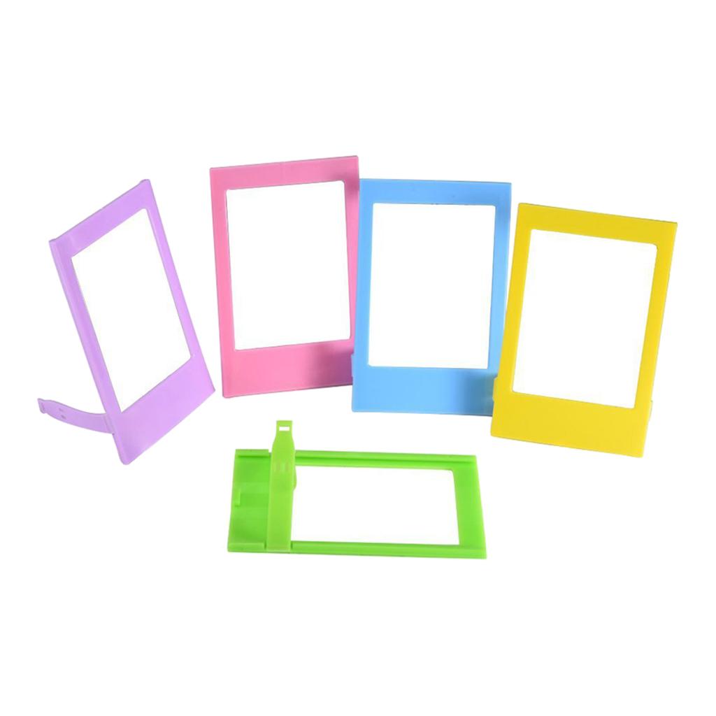 2x5 Colors 3" Plastic Table Photo Frame for Fujifilm Instax Mini 9 8 8+ 7s 70