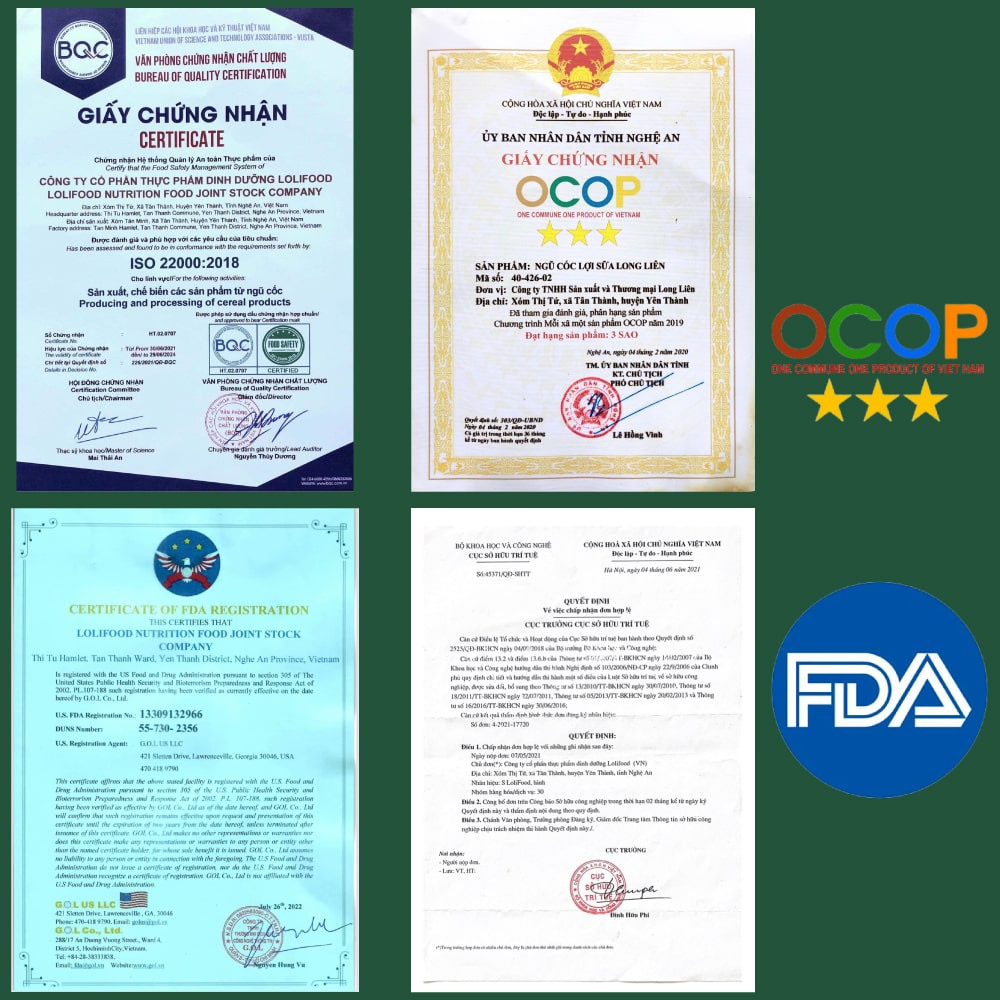 Ngũ Cốc Mẹ Bầu Long Liên - Ngũ Cốc Cho Bà Bầu - Ngũ Cốc Dinh Dưỡng Cho Mẹ Và Thai Nhi - Bổ Sung Omega3, DHA, Canxi, Sắt - Hỗ Trợ Cho Sự Phát Triển Toàn Diện Và An Toàn Của Bé - Chứng Nhận ATVSTP