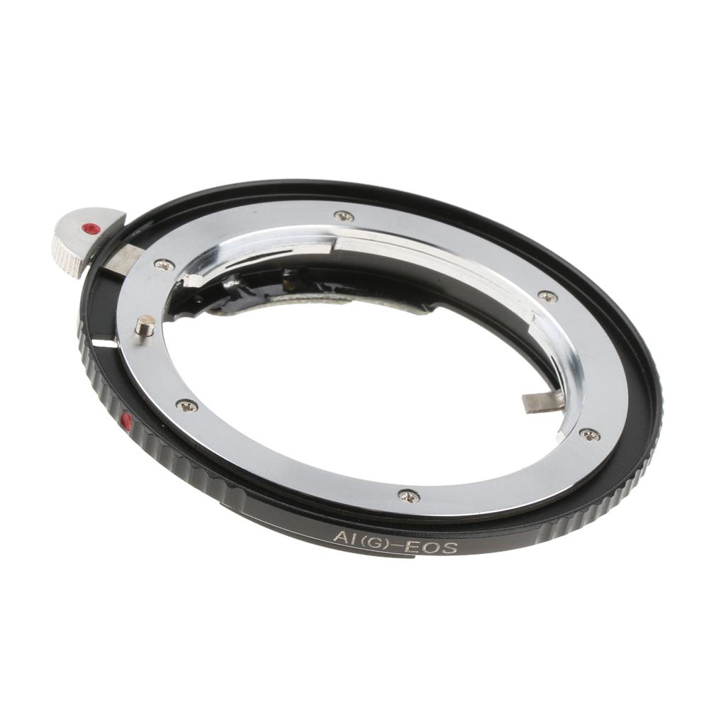 Camera Lens Mount Adapter Ring for Nikon AI to for Canon EOS Lenses Converter with Chip Special Locking Device