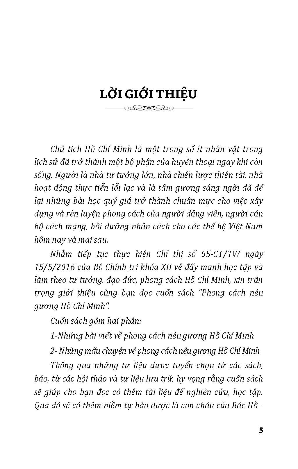 Phong Cách Nêu Gương Hồ Chí Minh