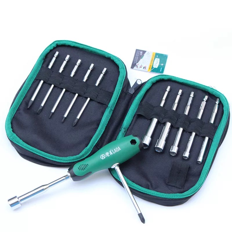 Bộ tua vit 12 trong 1 LAOA LA615012 đa năng, thép Cr-V chất lượng cao, hàng chính hãng