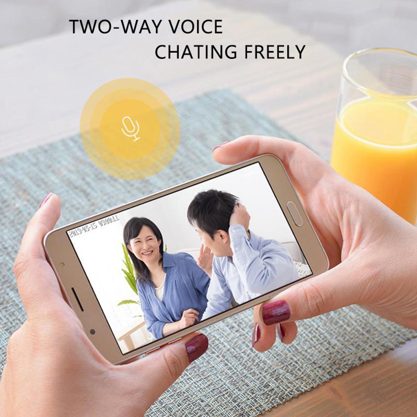 Wireless IP Camera Work with Tuya Smart Life Baby Moniter TF Card Slot