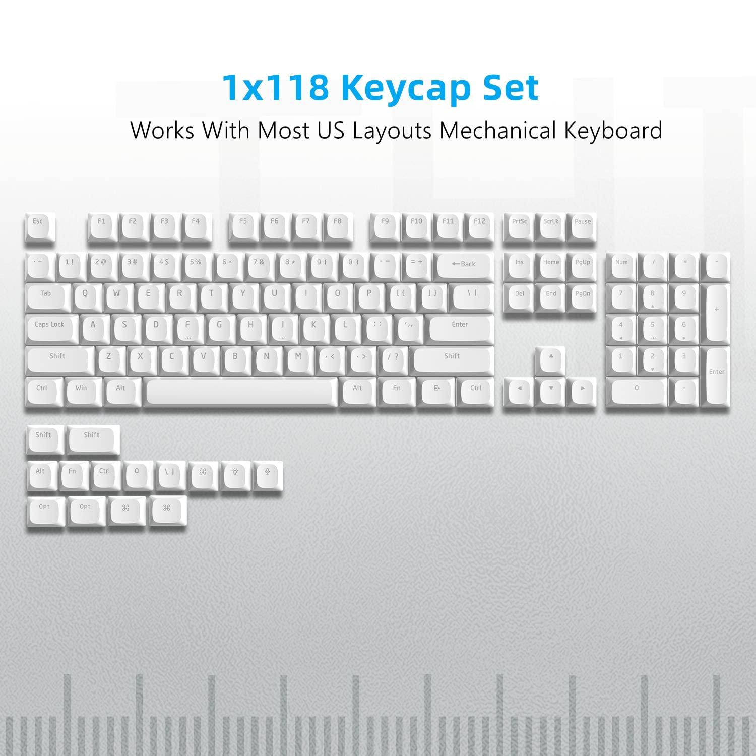 Nét Keycaps 118 Phím Chân Trời Phím PBT Mũ Cherry Gateron MX Công Tắc Bàn Phím Cơ Với Tác Phẩm Bố Trí Hoa Kỳ Và Vương Quốc Anh