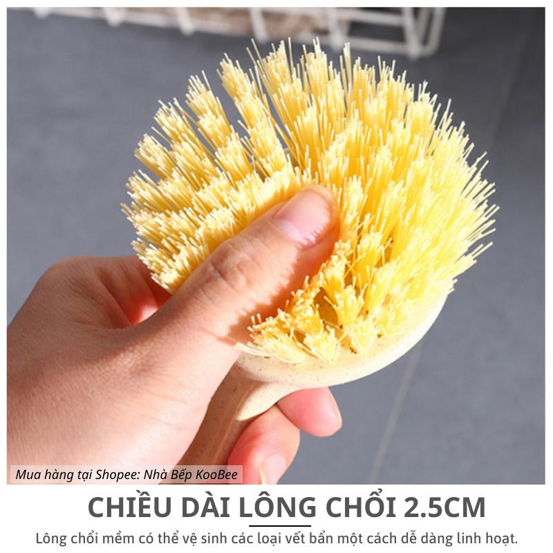 Bàn chải cọ rửa xoong nồi, bồn rửa chén bát, chà sàn, mặt bếp, bồn tắm cán dài - Chổi cọ vệ sinh KooBee