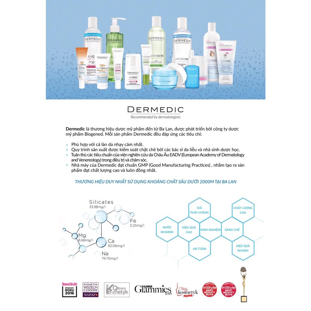 Kem dưỡng ban ngày dành cho da nhạy cảm, mẩn đỏ Dermedic Redness Rosacea Prone Skin Rich Day Cream UV + IR SPF20 - 40ml