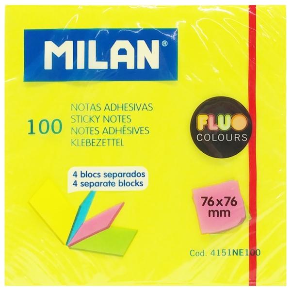 Giấy Note Milan Neon 4 Màu 100 Tờ 4151NE100
