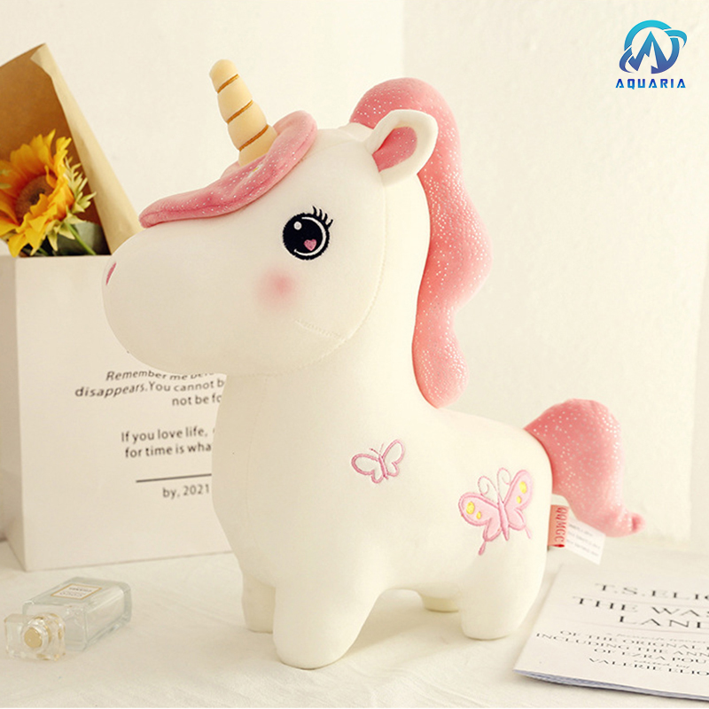 Gấu Bông Kì Lân Unicorn Siêu Mịn An Toàn Cho Trẻ Nhỏ Quà Tặng Dễ Thương