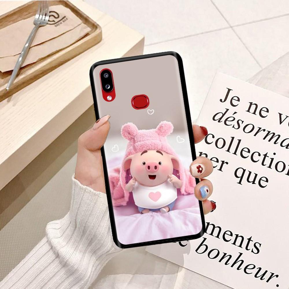 Ốp lưng dành cho điện thoại Samsung A51 Silicon dẻo hình Heo Con Dễ Thương