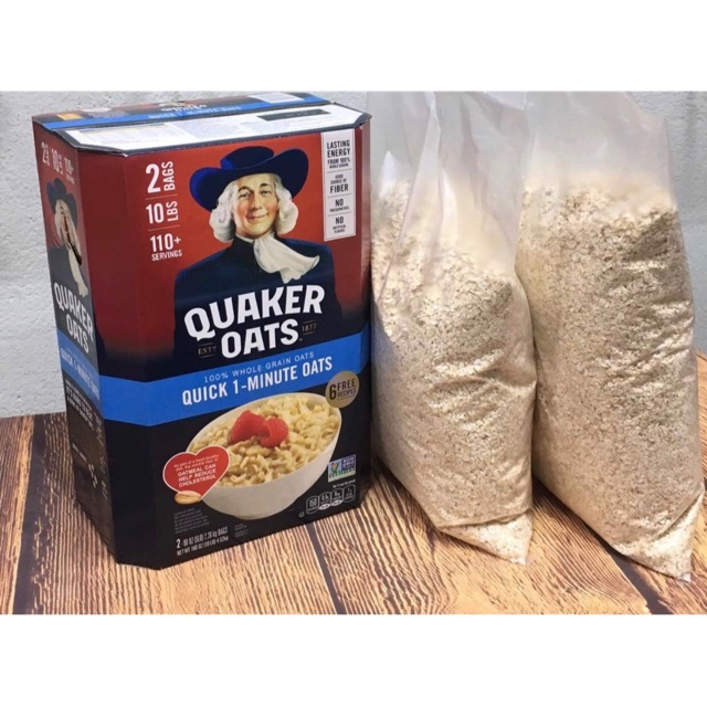 THÙNG YẾN MẠCH QUAKER OATS CÁN DẸT (QUICK 1 MINUTE) 4.52KG