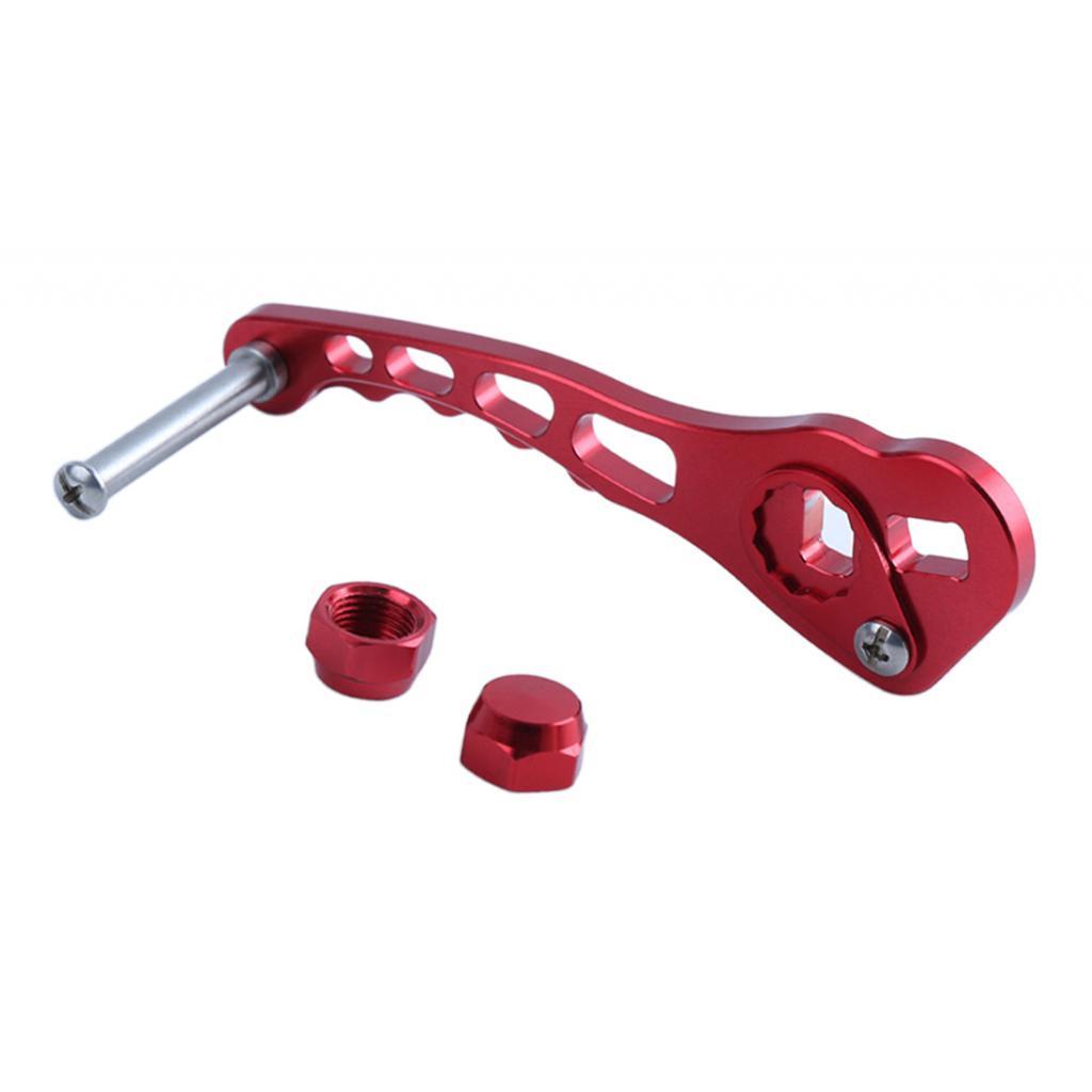 Fishing Spinning Reel Handle Metal Rocker Arm Reel Replacement Power Handle Grip, Optional Colors