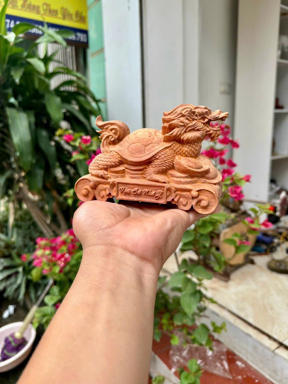 Tượng Gỗ Long Quy