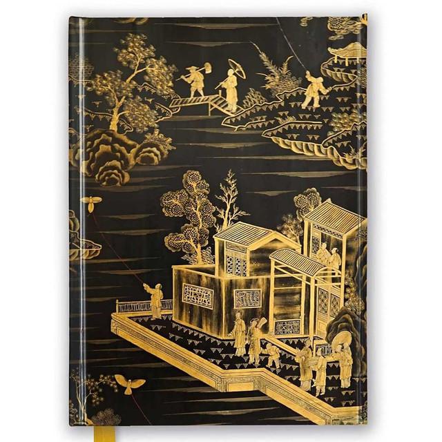 NB - Chinese Lacquer Black & Gold Screen