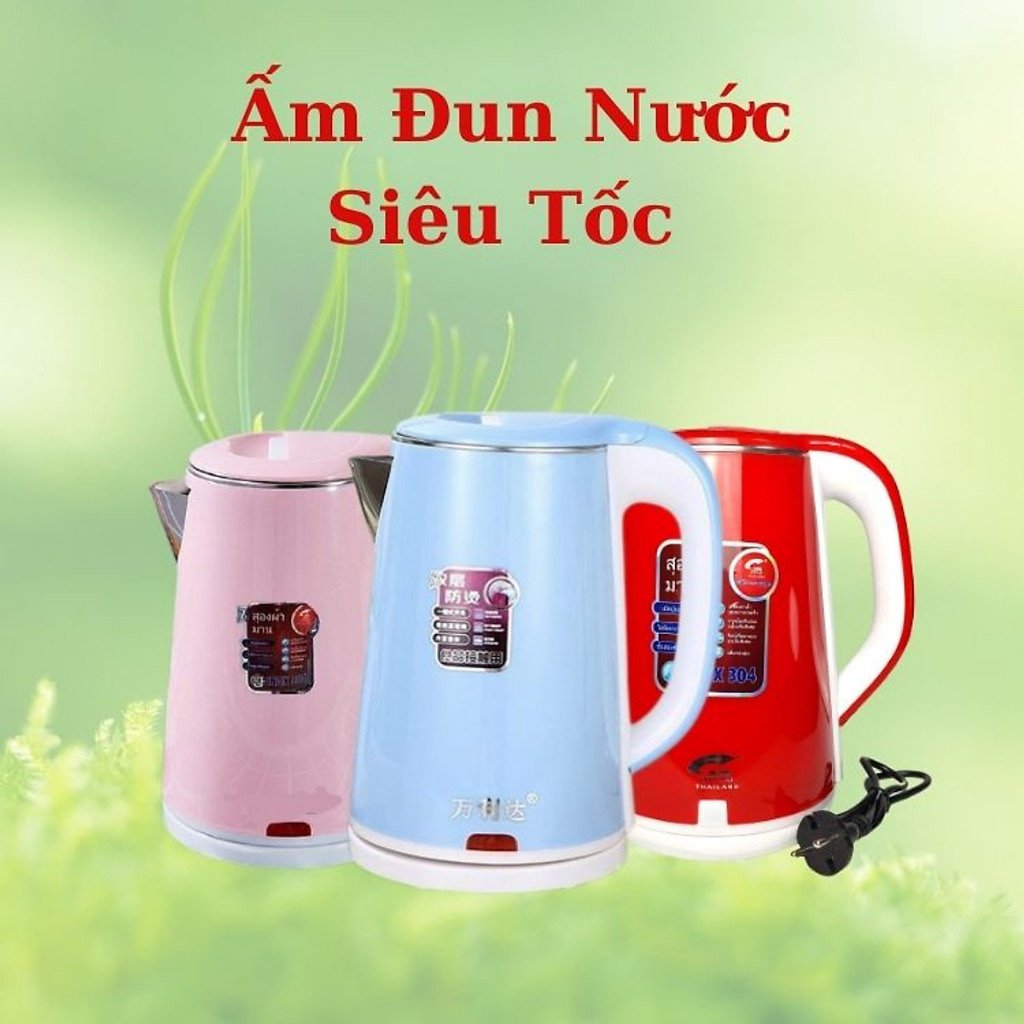 Ấm nước đun siêu tốc ,đun sôi nhanh ,cách điện cách nhiệt tốt bền bỉ , kiểu dáng hiện đại sang trọng cho mọi nhà 