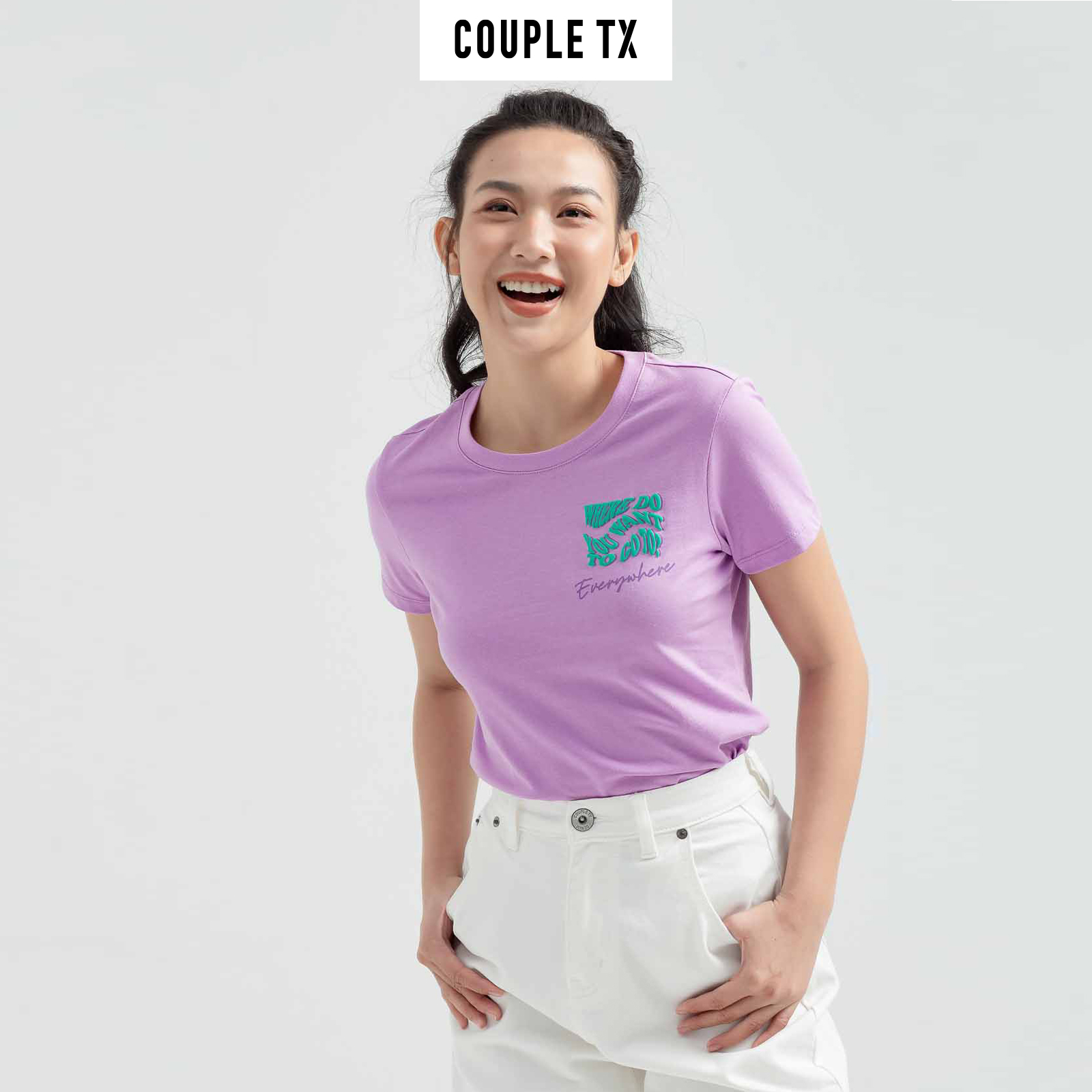 COUPLE TX - Áo Thun Nữ Slim In EveryWhere WTS 2204
