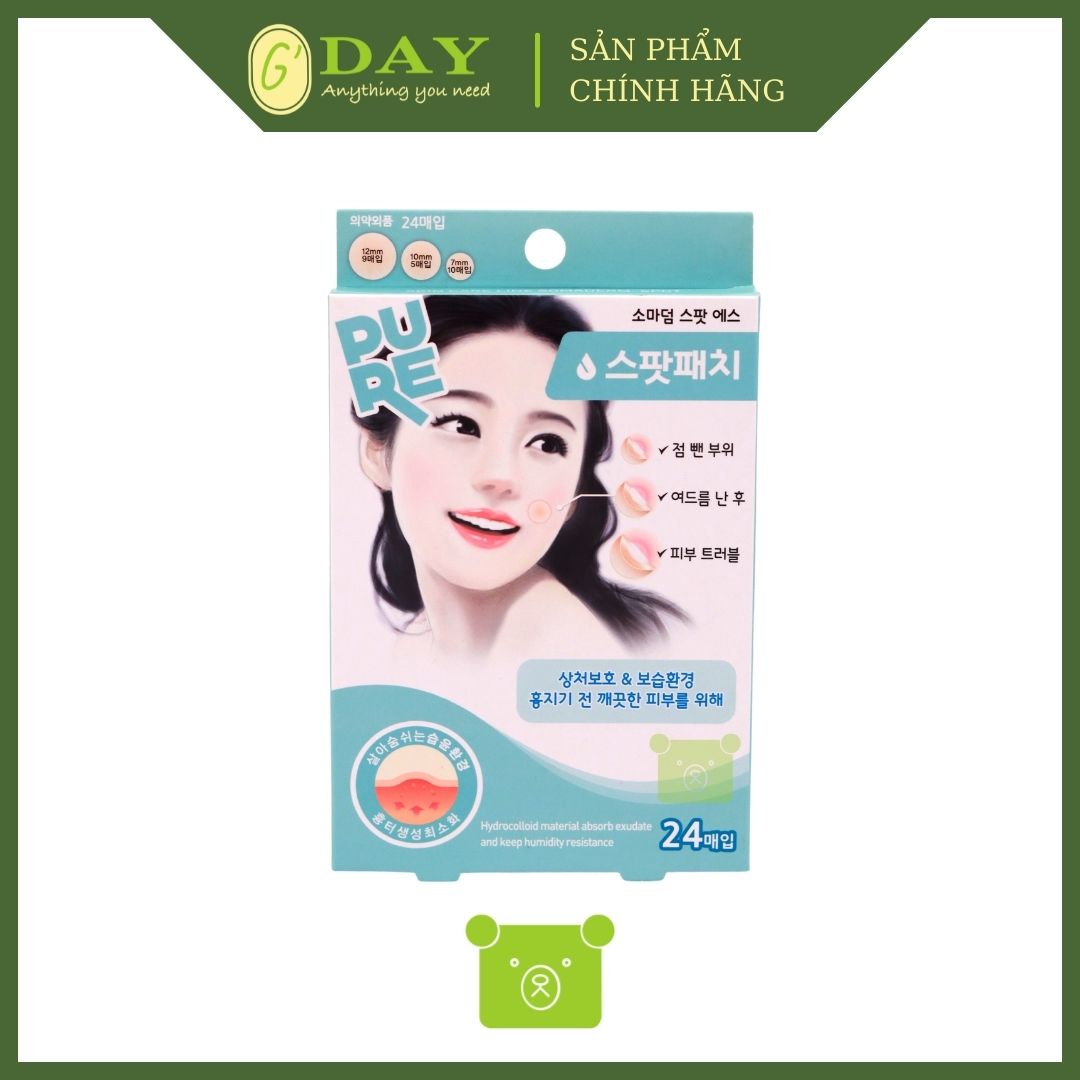 Miếng Dán Mụn Somaderm Spot 24 (3 Size – 24 Miếng)