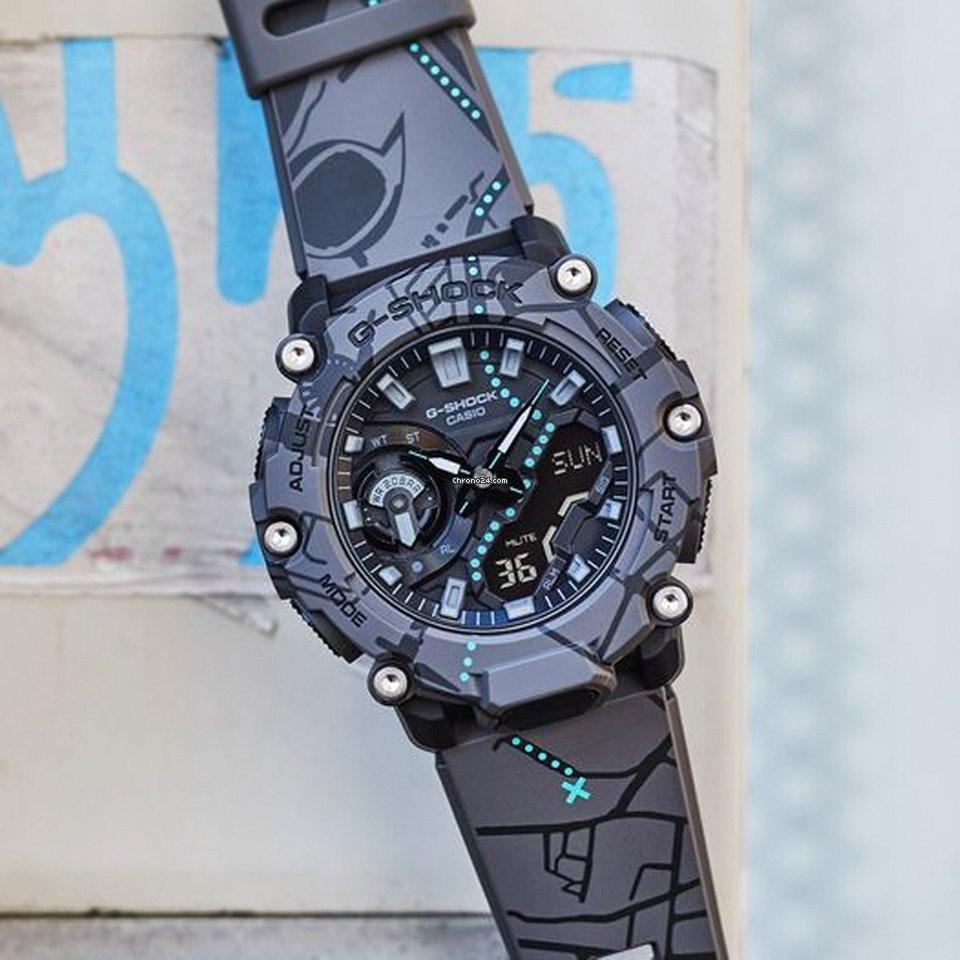 Đồng Hồ Nam Dây Nhựa Casio G-Shock GA-2200SBY-8A Carbon Core