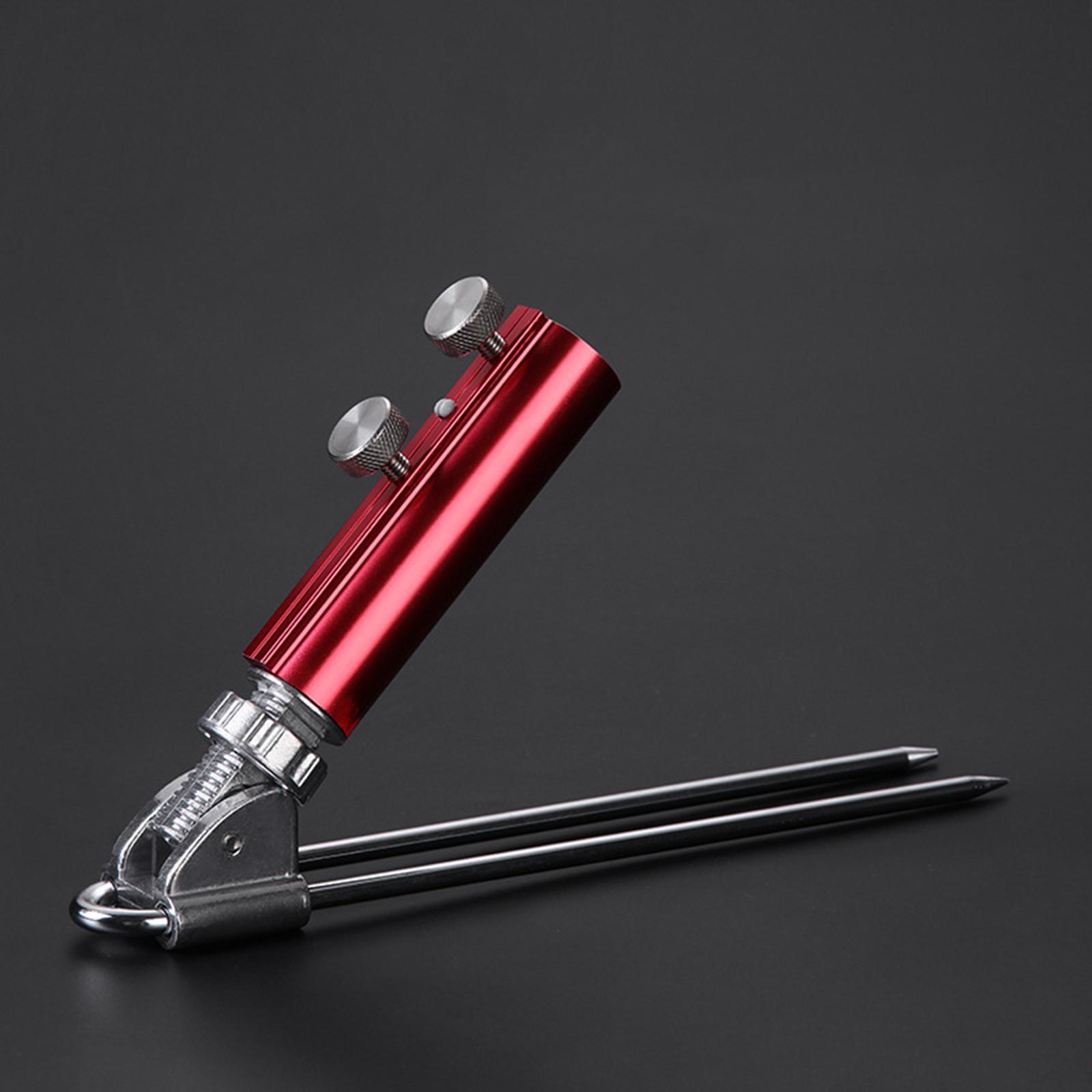 Sturdy Ground Fishing Rod Holder Stand Universal Fishing Pole Red