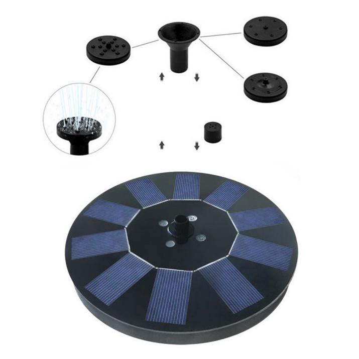 Đài Phun Nước Trình Diễn Ánh Sáng Sân Vườn Solar Sparkling In Night