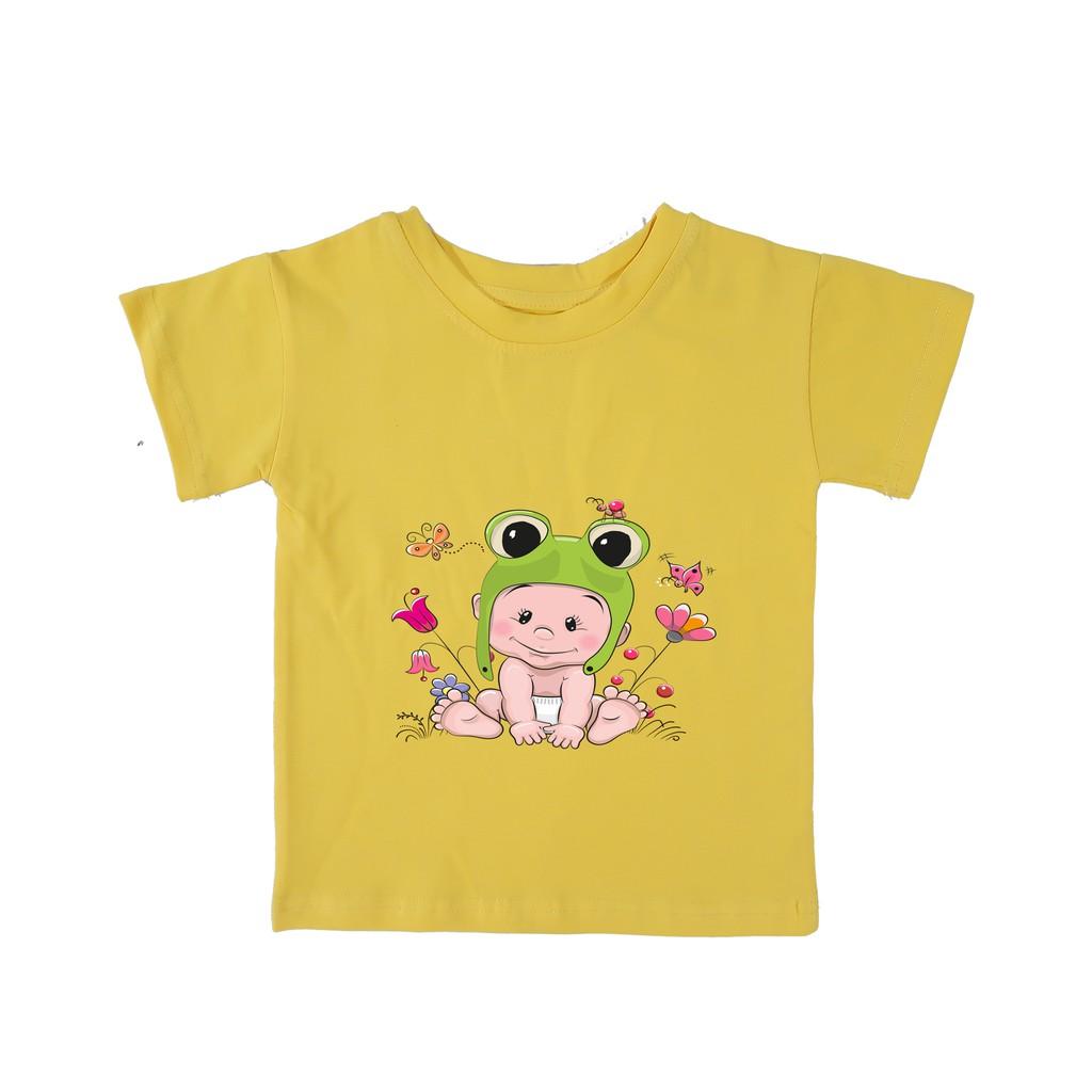 Áo thun trẻ em nam cotton 100% các màu : Mã 040