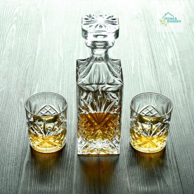 SET BÌNH ly tách Trang trí LISMORE DIAMOND