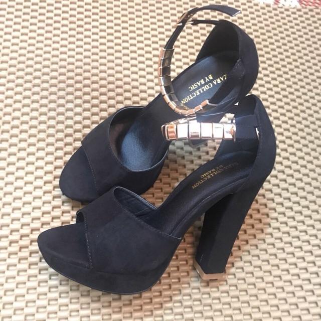 Sandal cao gót đế đúp
