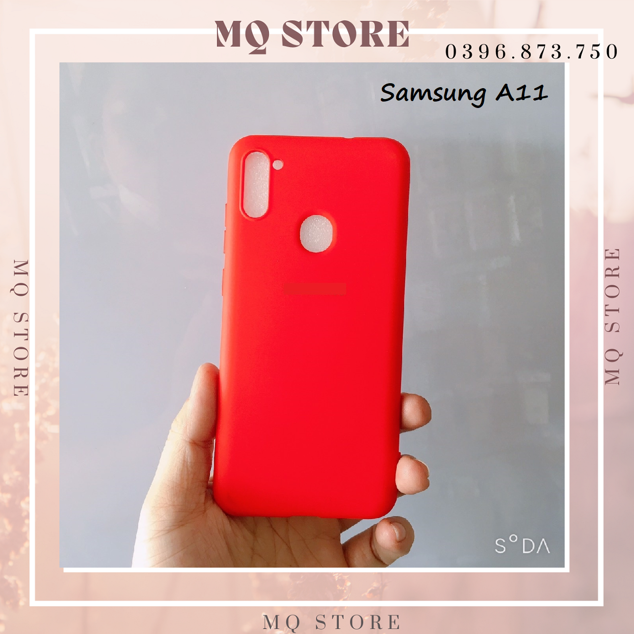 Ốp lưng Silicons chống bẫn full viền có lót nhung dành cho Samsung A11