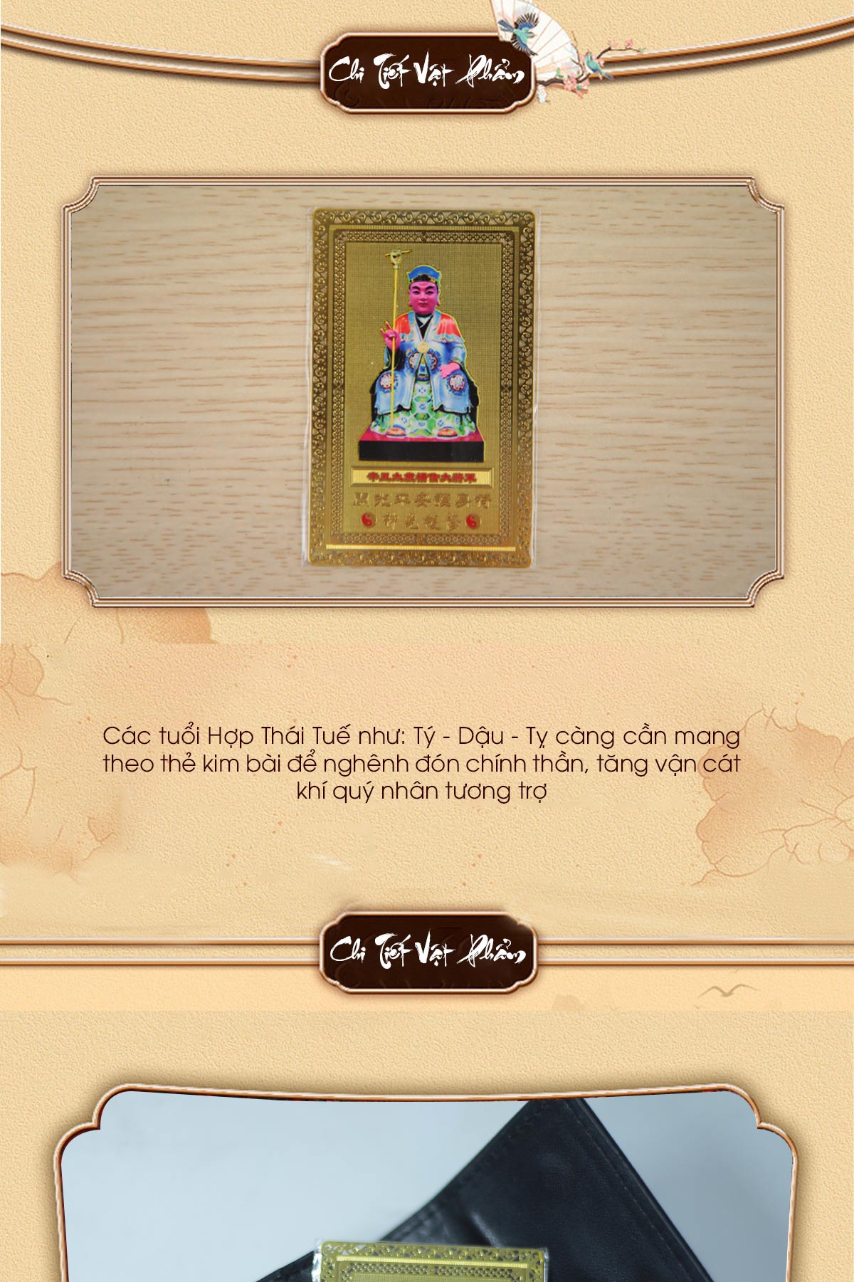 Kim Bài Thái Tuế - bình an, may mắn