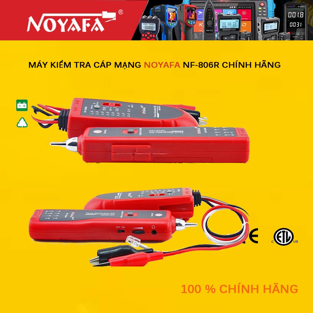 Máy test, dò dây mạng Noyafa NF-806R - Nhập khẩu chính hãng