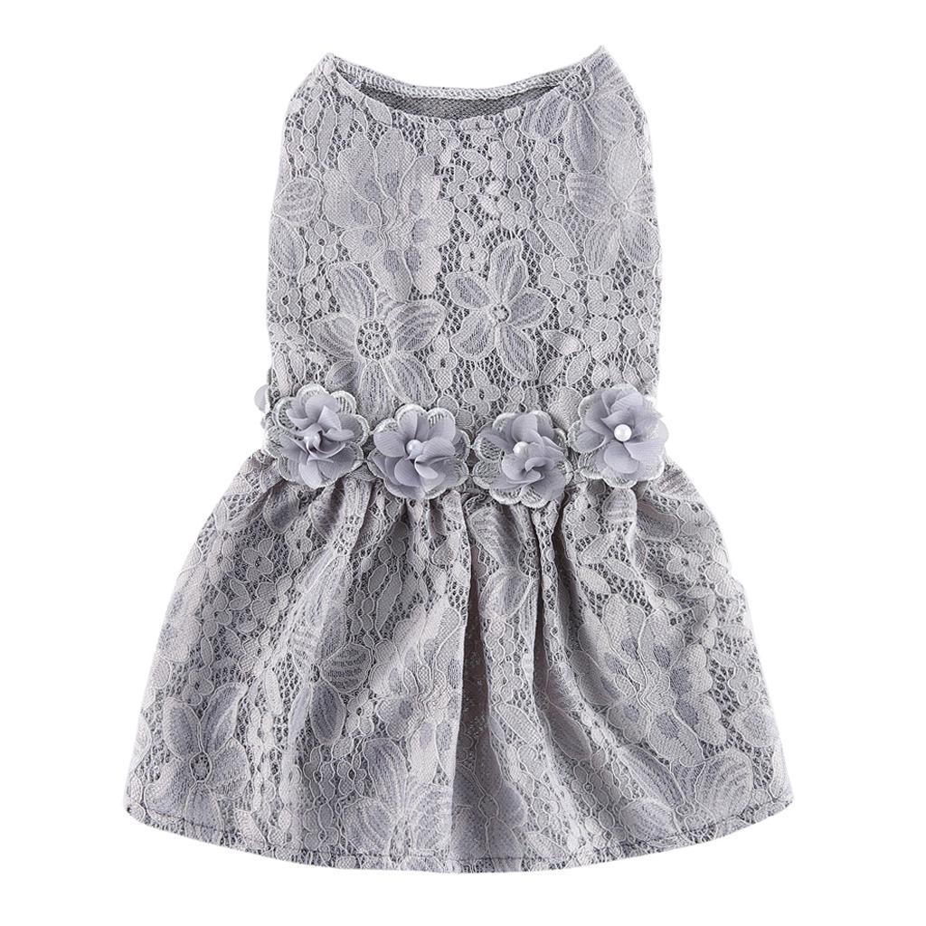 Cute Lovely Dog Puppy Summer Dress Pet Princess Dress For Small Dog Puppy XS