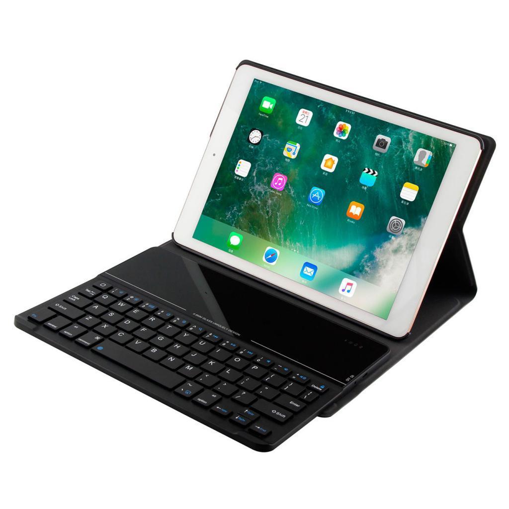Glass Bluetooth 3.0 Removable Keyboard Case Cover for iPad 9.7''