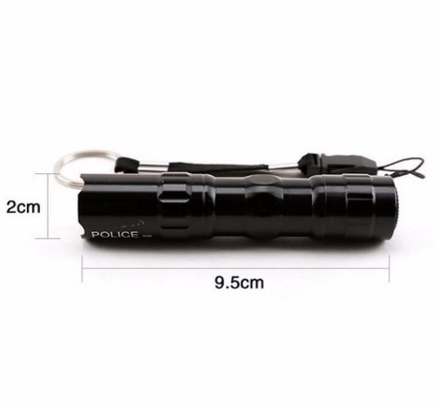 Đèn Pin Cầm Tay Mini Police 3W - Giao màu ngẫu nhiên