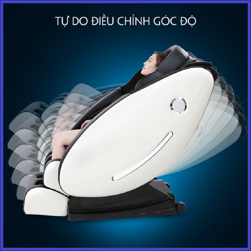 Ghế MASSAGE toàn thân thư giãn trị liệu thế hệ mới bảng điều khiển cảm ứng, loa bluetooth. Tặng kèm bộ 2 ghế đôn sofa cao 42cm màu tặng ngẫu nhiên