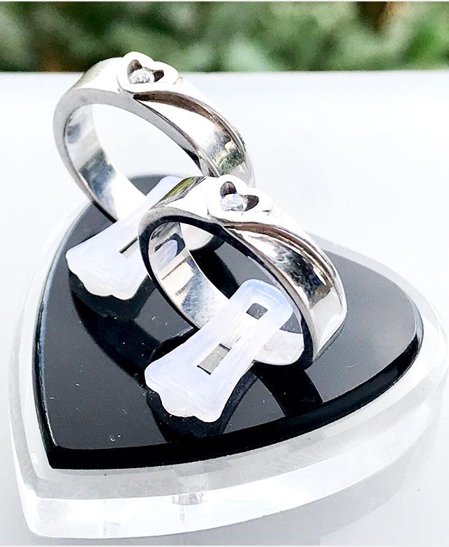 Nhẫn Đôi Bạc ND1081 Mini