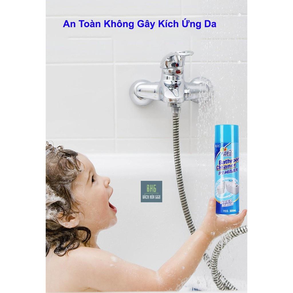 Bình xịt tẩy rửa bọt tuyết Bathroom Cleaner 500ML vệ sinh nhà tắm - Tiện dụng dễ sử dụng