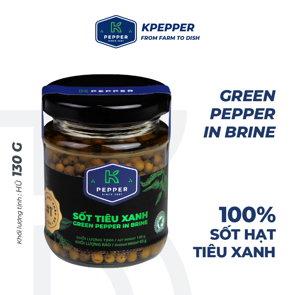 Sốt tiêu xanh ngâm dấm K-Pepper 130g