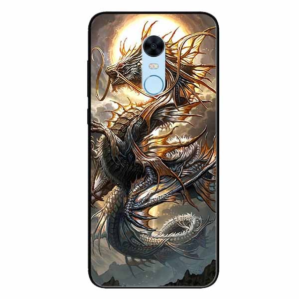 Ốp lưng in cho Xiaomi Redmi Note 5/ Redmi 5 Plus Rồng Trăng